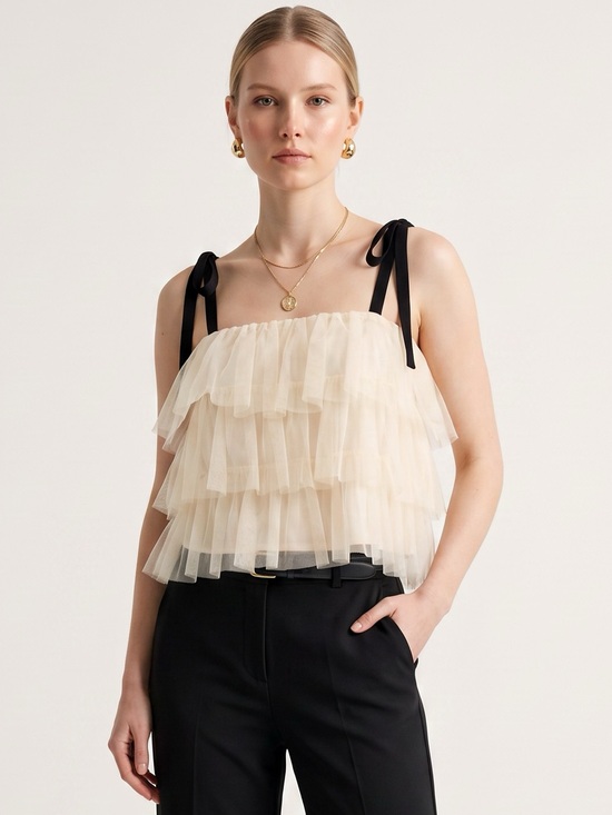 Anthropologie Tops - Sunday in Brooklyn Tie-Strap Tank NWT | Anthropologie | Ivory Tulle